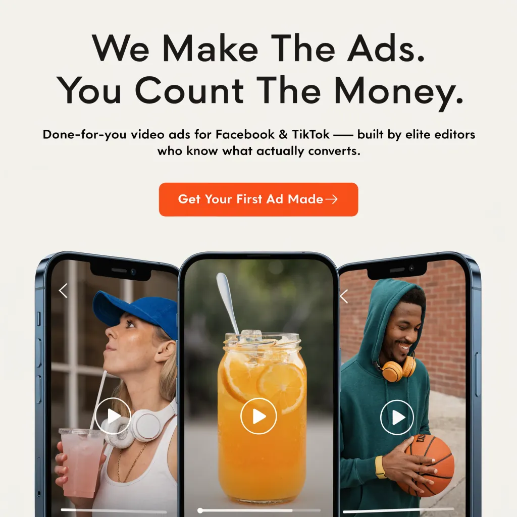 We Make The Ads. You Count The Money. — AdsBabe Facebook & TikTok video ad creative #6