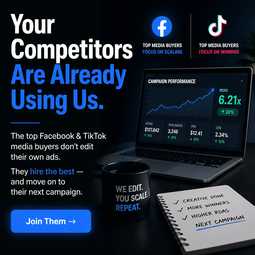 Your Competitors Are Already Using Us. — AdsBabe Facebook & TikTok video ad creative #1