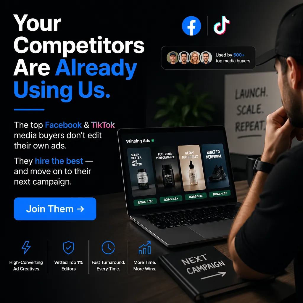 Your Competitors Are Already Using Us. — AdsBabe Facebook & TikTok video ad creative #3