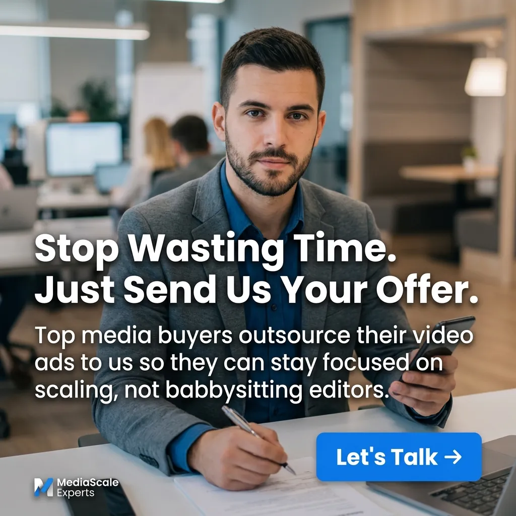Stop Wasting Time. Just Send Us Your Offer. — AdsBabe Facebook & TikTok video ad creative #5