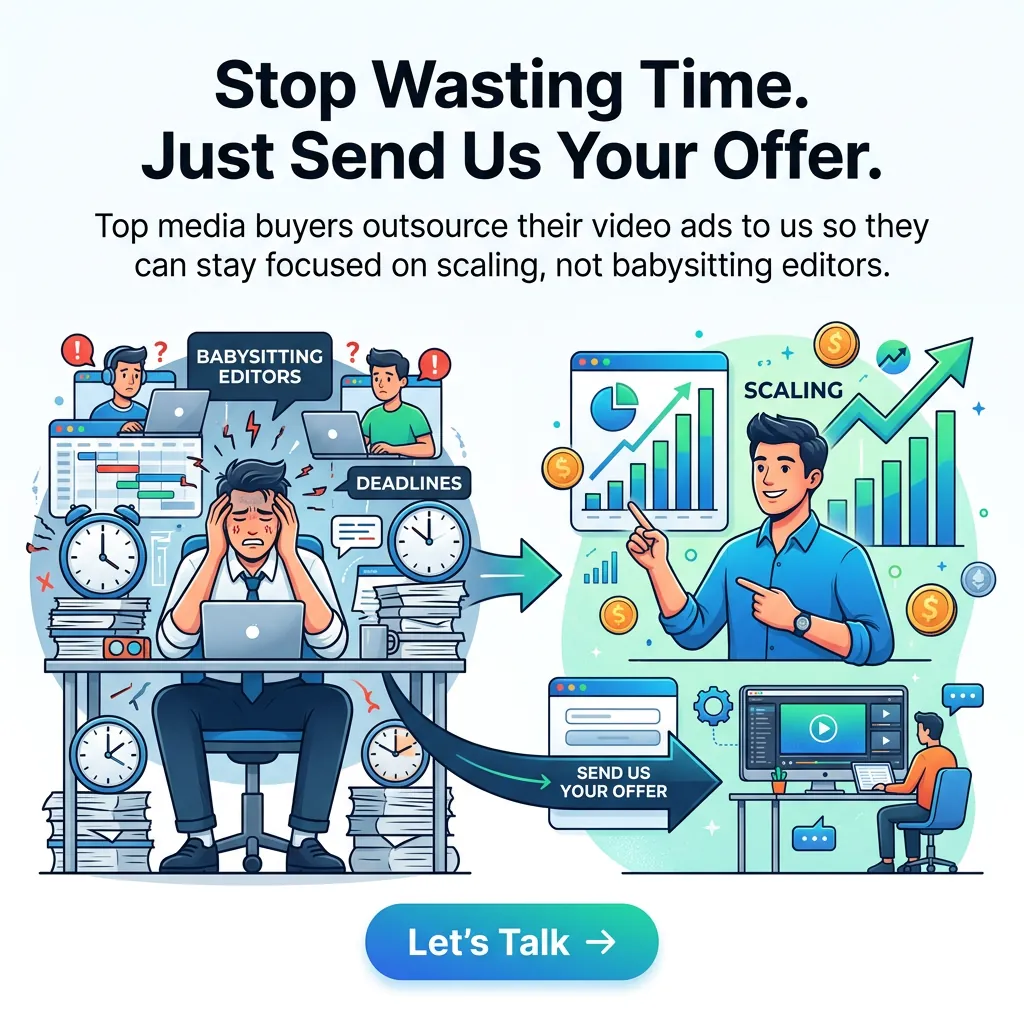 Stop Wasting Time. Just Send Us Your Offer. — AdsBabe Facebook & TikTok video ad creative #6