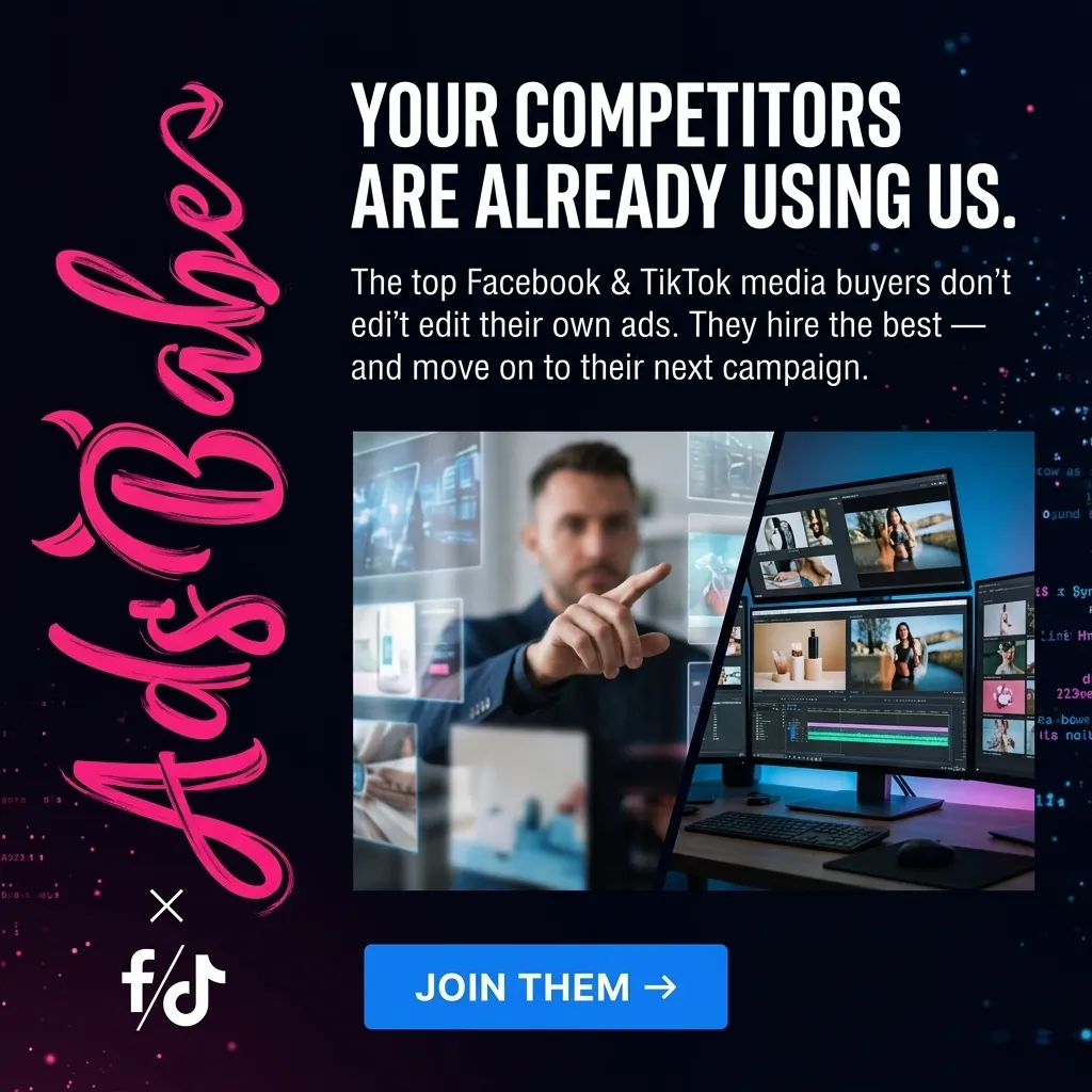 Your Competitors Are Already Using Us. — AdsBabe Facebook & TikTok video ad creative #5