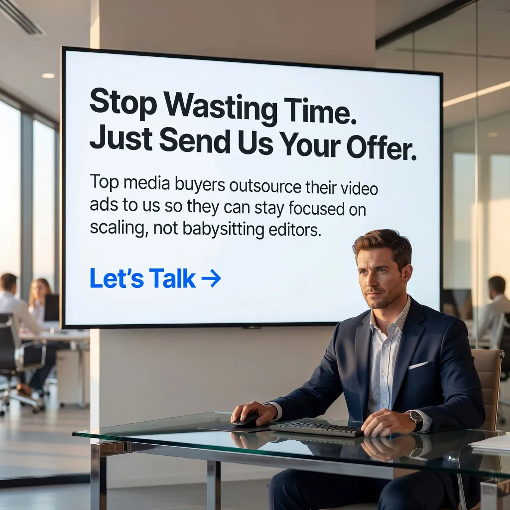 Stop Wasting Time. Just Send Us Your Offer. — AdsBabe Facebook & TikTok video ad creative #7